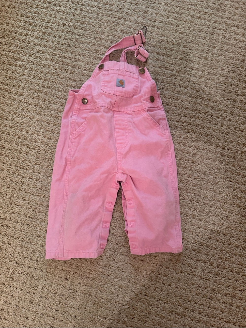 Carhartt Pink baby overalls